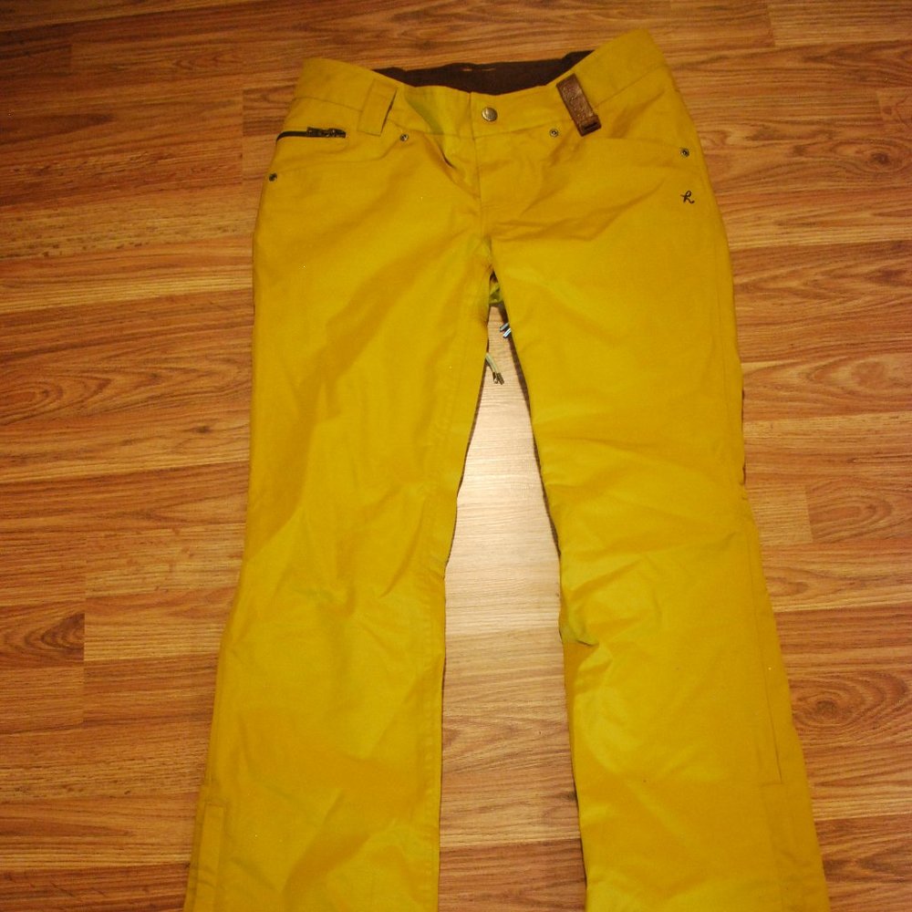 Holden Women's Medium Mustard Yellow Ski Snowboard Snow Pants